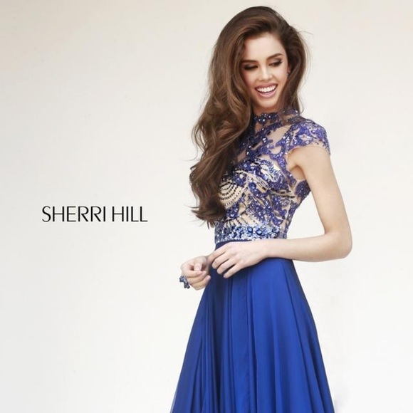 Sherri Hill 1933 Cap Sleeve Evening DressSH1933 - coffeafoods.com